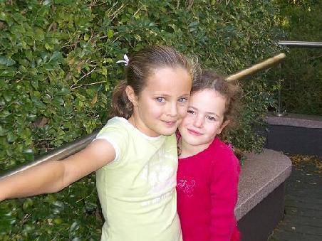 meine beiden suessen: Georgia (links) und Ruby