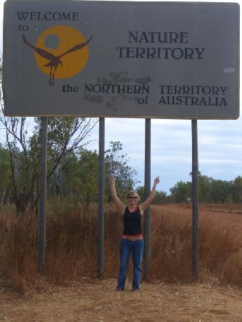 Endlich geschafft!
Wo ich schon seid 10 Monaten hin will!
"Welcome in the Northern Territory!"