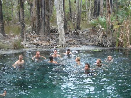 In Mataranka in den "Bitter Springs".