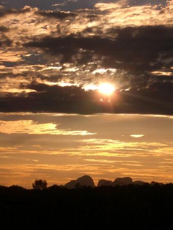 und nochmal - bei Sonnenuntergang.