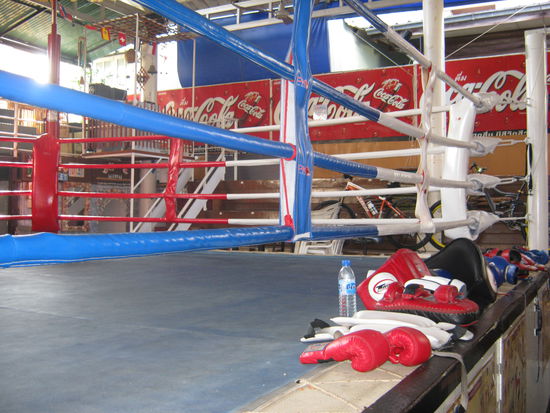 Zwei mal in der Woche finden hier Kämpfe statt