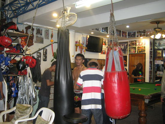 Vorbereitung auf die Boxnacht.