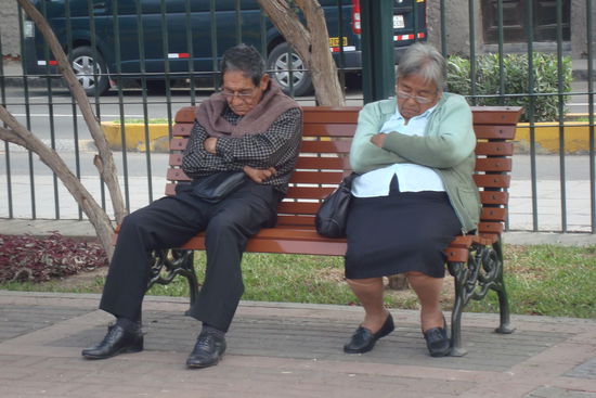 Mittagsnickerchen im Park
