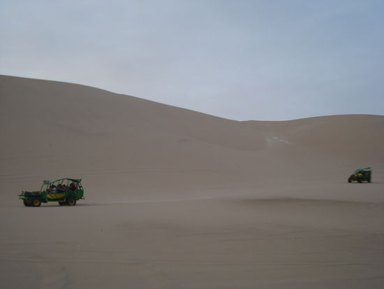 mit diesen "buggys" fetzen wir durch die Sanddünen
