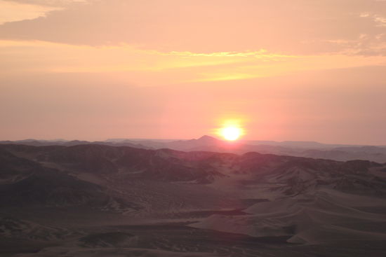 Sonnenuntergang in Huacachina