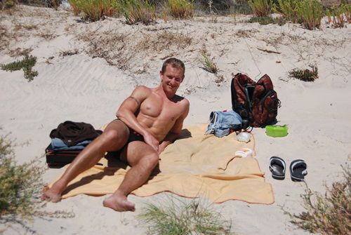 am Strand von Adelaide....