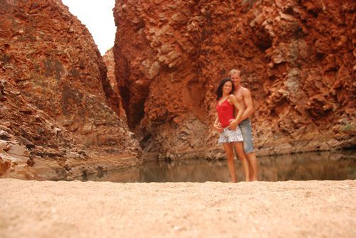 "Redbank Gorge"....
(der Selbstauslöser funktioniert nicht immer)