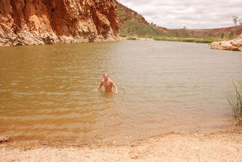 "Glen Helen Gorge".... im Outback tut so eine schöne Abkühlung gut