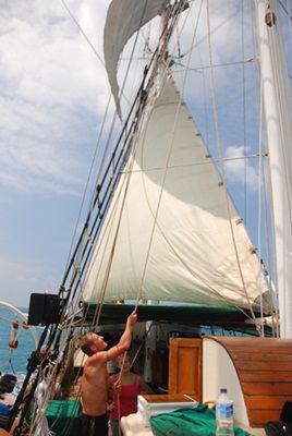 Ey, Ey, Captain....) Rauf mit den Segeln