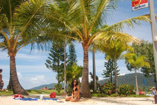 Erstmal ausruhen von den Anstrengungen der Schiffahrt in der Lagune von Airlie Beach