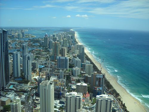 Ein Wahnsinns Ausblick über Surfers Paradies, ne?