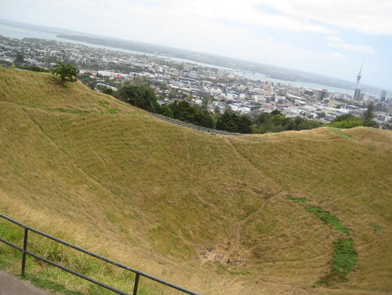 oben auf dem "Mount Eden"