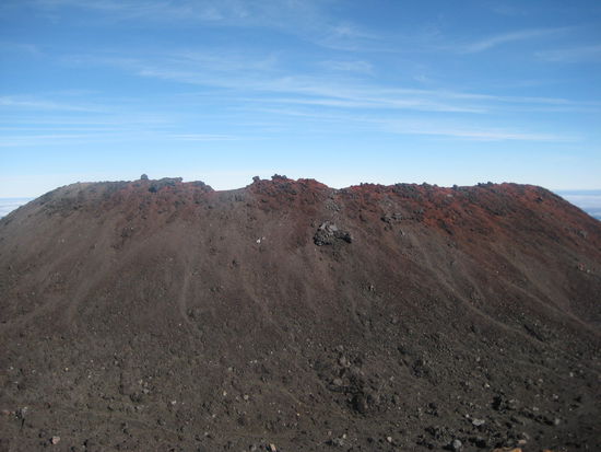 ein teil der vulkanspitze