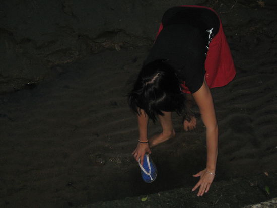 mein schuh im Schlamm