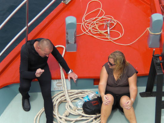 Tauchlehrer Detlef in seinem Element 