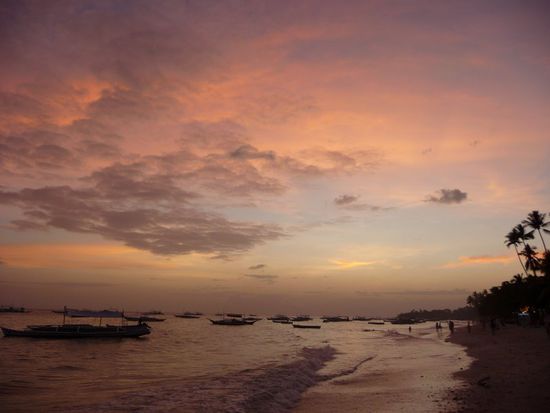 Sonnenuntergang am Alona Beach
