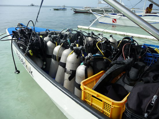 Unser volles Tauchboot...natürlich ist es nur der Zubringerservice