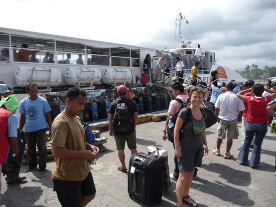 Ankunft mit der Fähre in Dumaguete