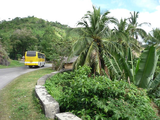 Unser Bus auf dem Weg in die Berge