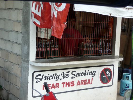 Aber zuerst wird noch schnell getankt...