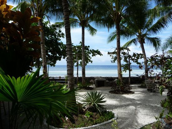 Das Kiwi-Resort - ein schöner Arbeitsplatz zum Schreiben des Tagebuchs