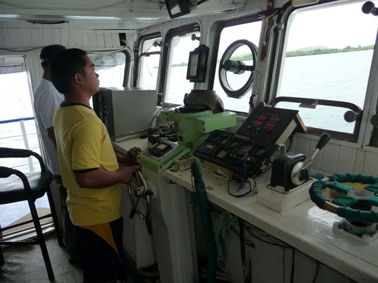 Blick ins Steuerhaus