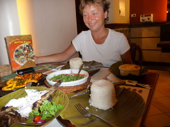 Wir bestellen Fisch und Meeresfrüchte, es sieht besser aus als es ist...