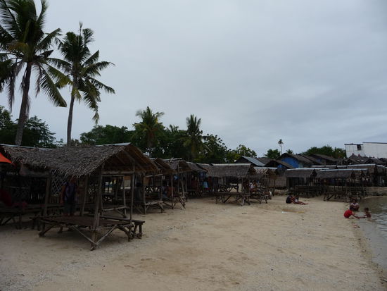 Philippinische Schattenhütten