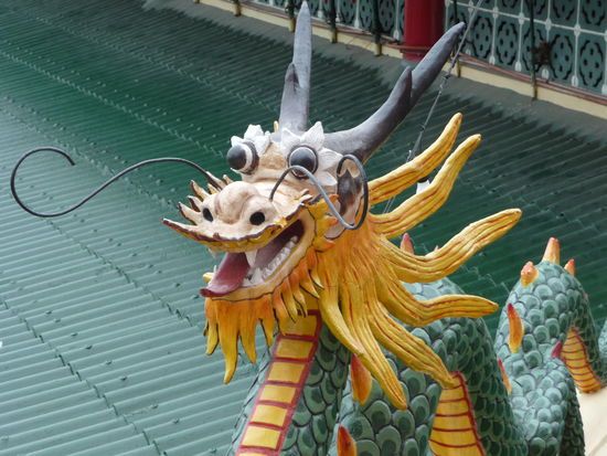 Detail auf einem der Dächer