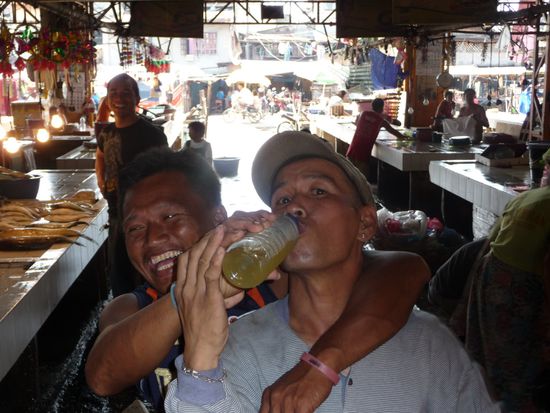 Es wird rumgealbert und alle sind gut drauf