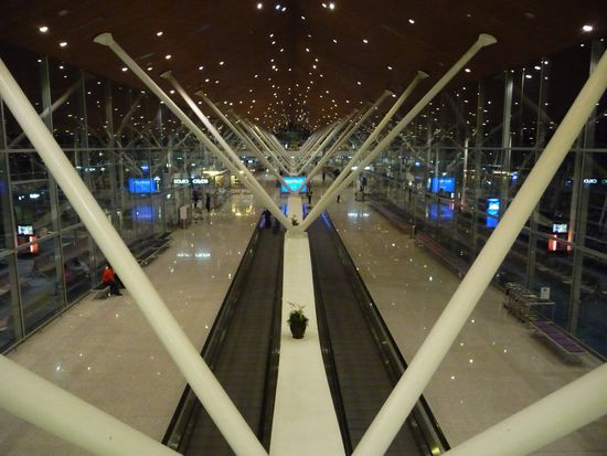 ...aber der Weg zu unserem Flugzeug ist zum Glück ganz schön lang