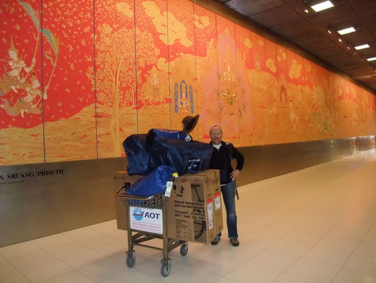 Der Flug war gut, alles ist angekommen und jetzt kann es losgehen