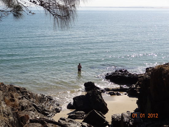Juergens private stone beach in Bridport