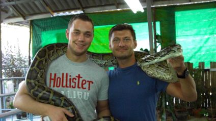 Die Python wog 50 Kilo..