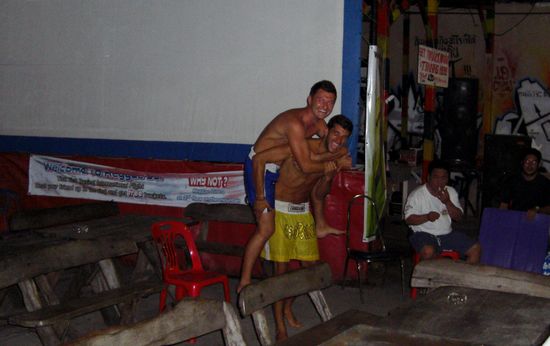 Vor dem Kampf noch richtig gut drauf