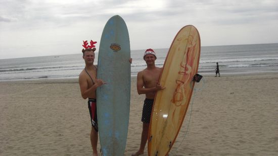 Weihnachtssurfen Nen Tannenbaum konnten wir nicht auftreiben..