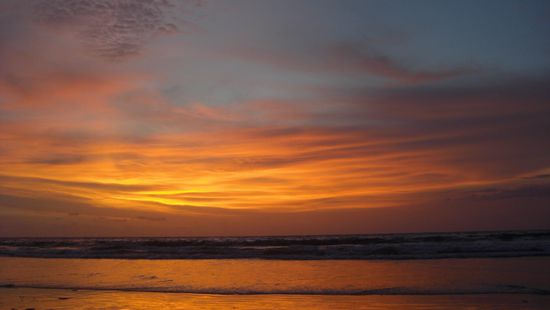 Die Sonnenuntergänge sind spektakulär....