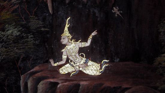 Die Malereien ( hier nur ein kleines Bild ) waren extrem detailreich