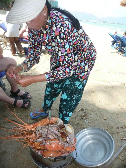 gegrillter Strandsnack