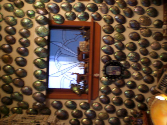 das paua shell house: da hat so ein altes ehepaar ihr ganzes haus mit diesen muscheln ausstaffiert... ohhhh