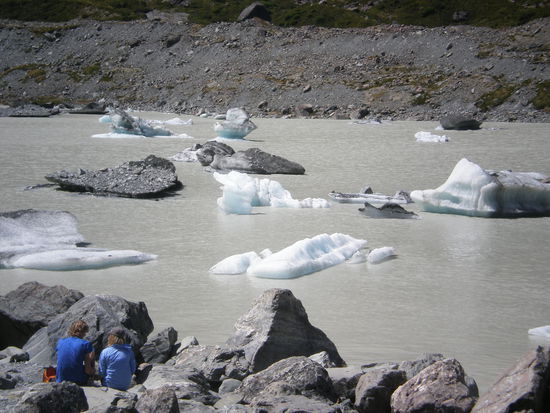 Eisberge vom Gletscher
