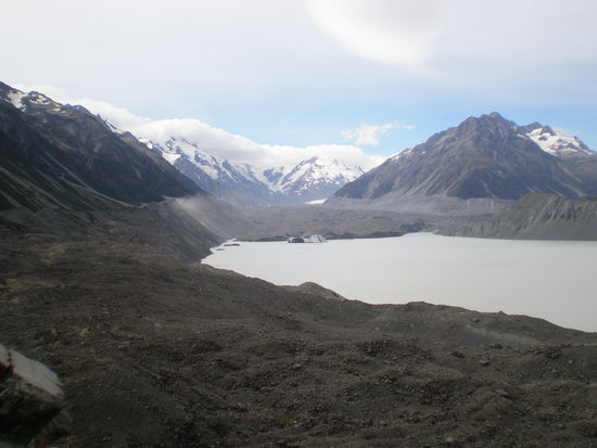 Tasman Glacier, der laengste mit 29 km