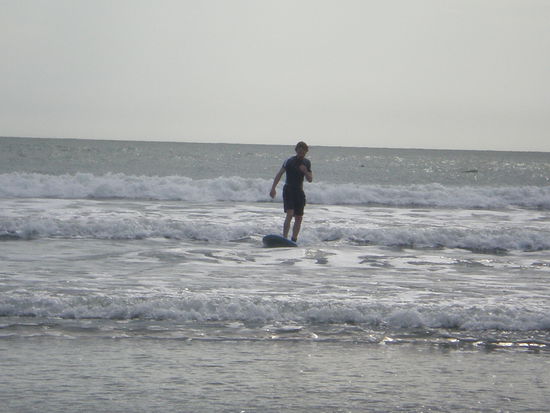 Stephan unter den Surfern!