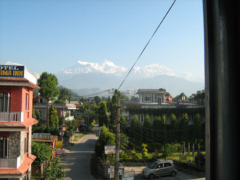 Blick von der Hotelterasse
