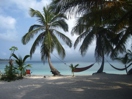 Siesta in den Haengematten....