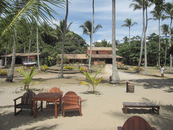 Nur ein einziges Restaurant befindet sich auf der Insel. Dem entsprechend teuer!