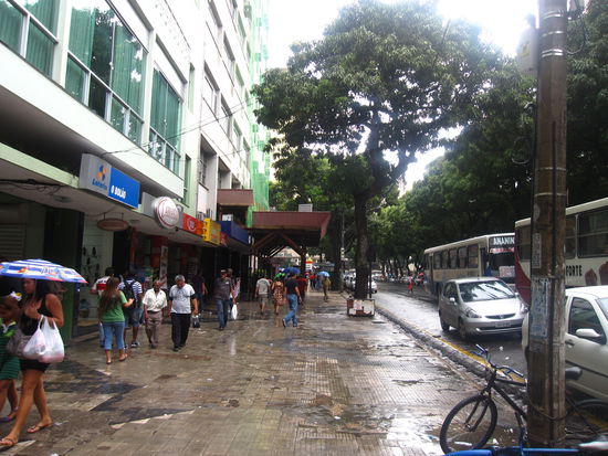 Irgendwo in der Stadt von Belém...ha, und siehe da, es regnet 