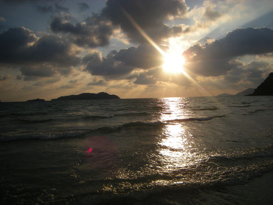 Sonnenuntergang Kae Bea Beach auf Koh Chang