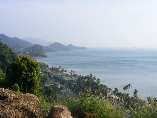 Blick auf den White Sand Beach ohne Beach... 