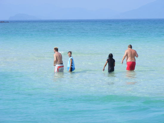 Andy mit Frau und Hauke mit Freundin. können sogar über Wasser gehen...